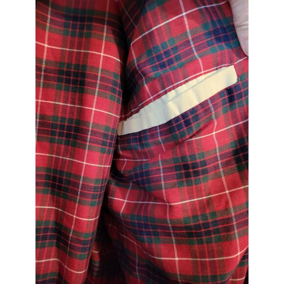 Vintage Anderson Little Harrington Jacket 42 Beige Plaid Lined Classic Coat - Picture 8 of 11